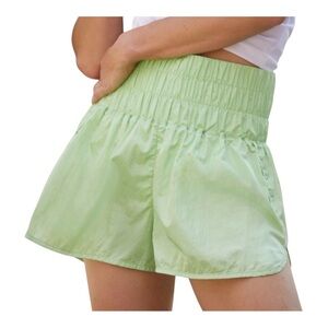 Free People Movement The Way Home lined shorts, Green Frost, sz M